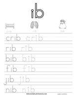 IB Word Family Printables - Kindergarten Mom