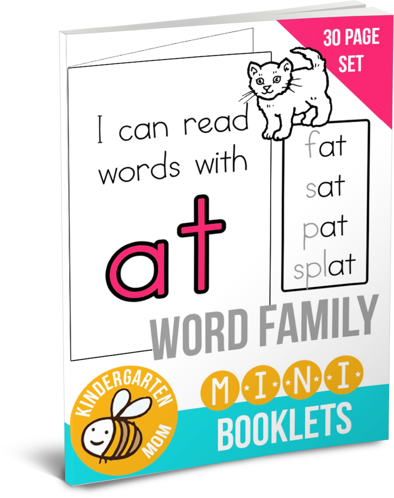 Word Family Early Readers Kindergarten Mom