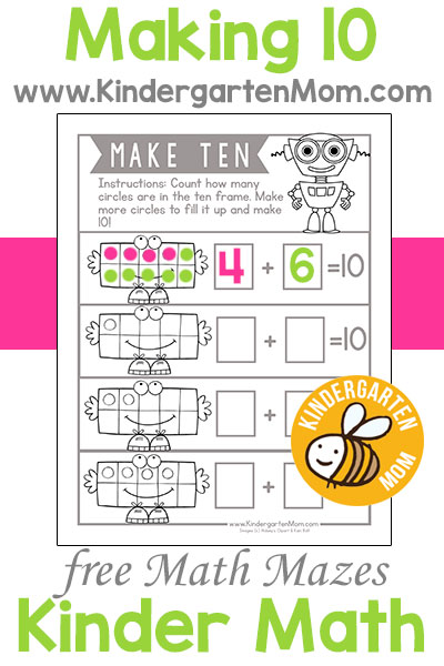 worksheet kindergarten numbers