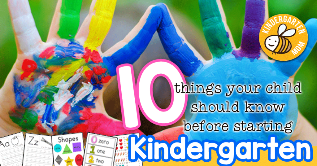 Ten Things Your Child Should Know Before Starting Kindergarten ...