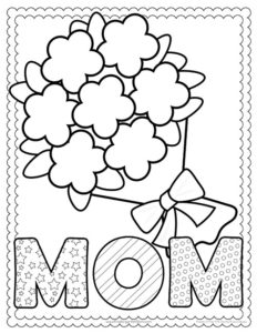 MothersDayColoring2 - Kindergarten Mom