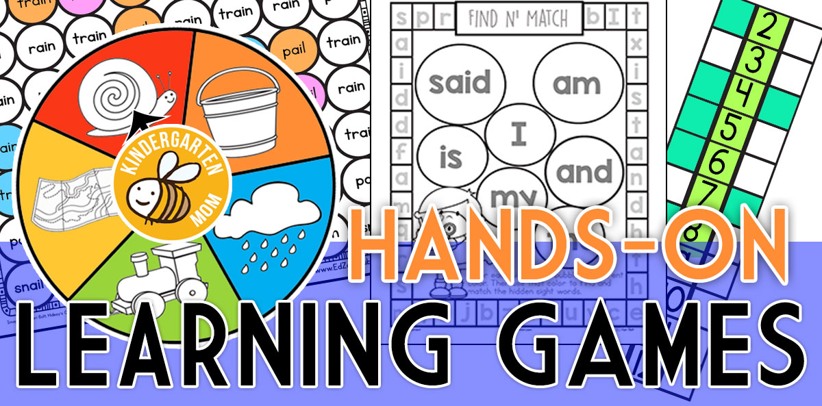 Printable Learning Games Activities Kindergarten Mom