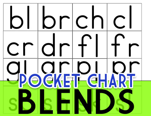 Consonant Blend Chart Printable