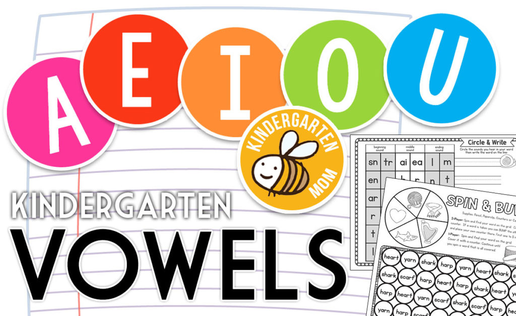 spanish vowel worksheets for kindergarten