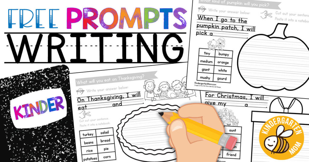 writing prompts for kindergarten worksheets