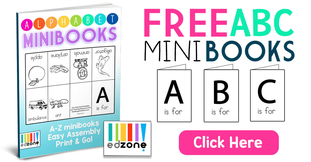 Alphabet Minibooks Kindergarten Mom