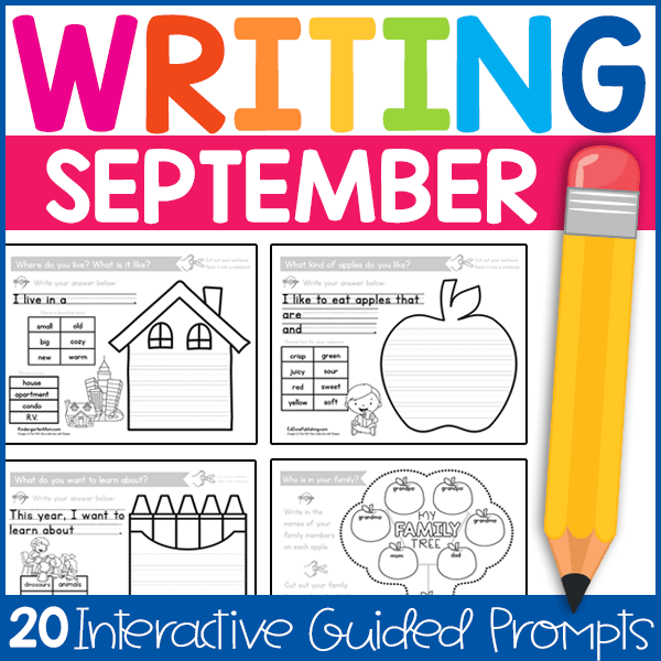 September Writing Journal Prompts - Preschool Teacher 101