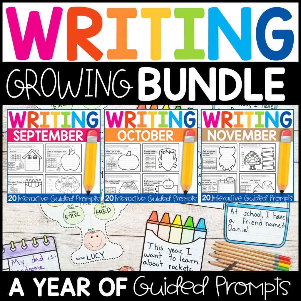 Interactive Guided Writing Prompts For Kindergarten Kindergarten Mom