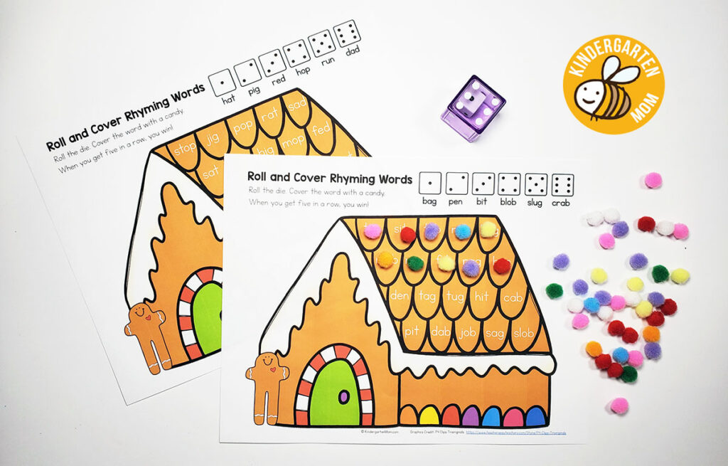 Roll a Gingerbread House Math Game - This Reading Mama