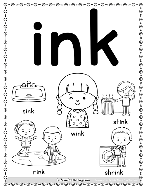 ColoringPageINK - Kindergarten Mom