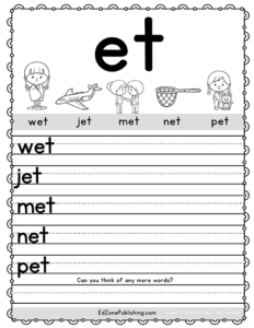 Handwriting-ET - Kindergarten Mom