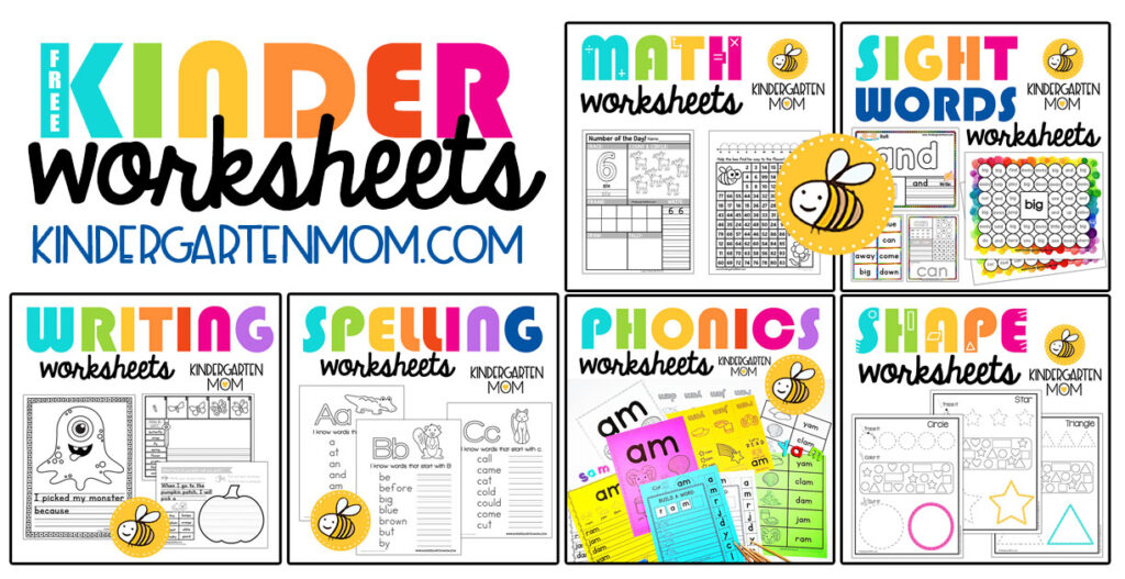 kindergarten worksheets kindergarten mom