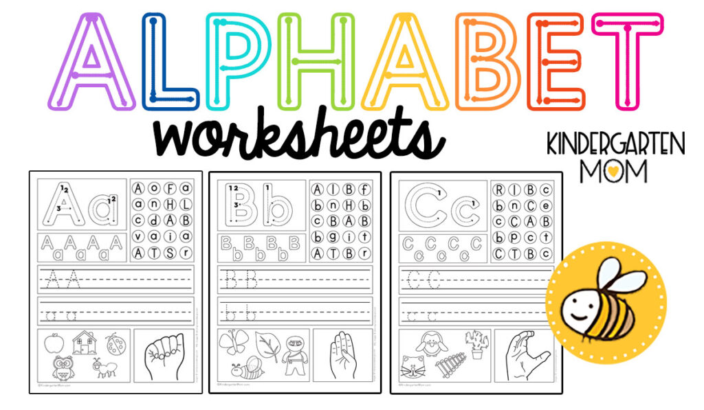 kindergarten alphabet worksheets kindergarten mom