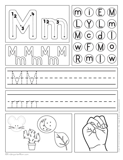 alphabet for kindergarten worksheets