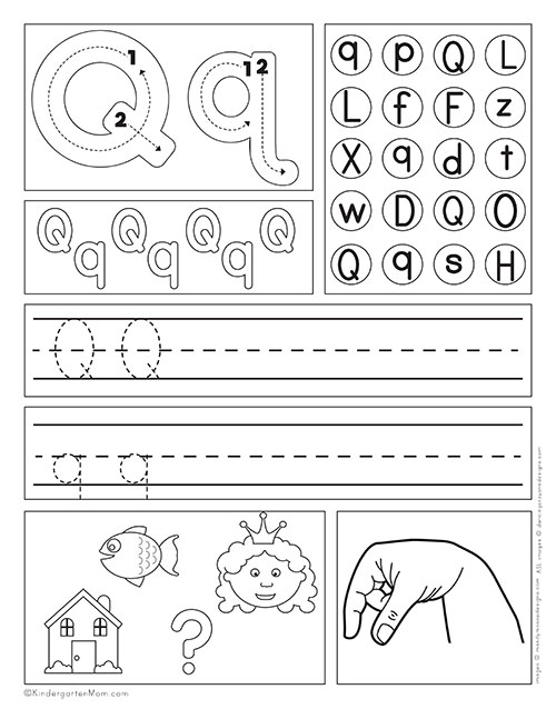 printable kindergarten worksheets alphabet