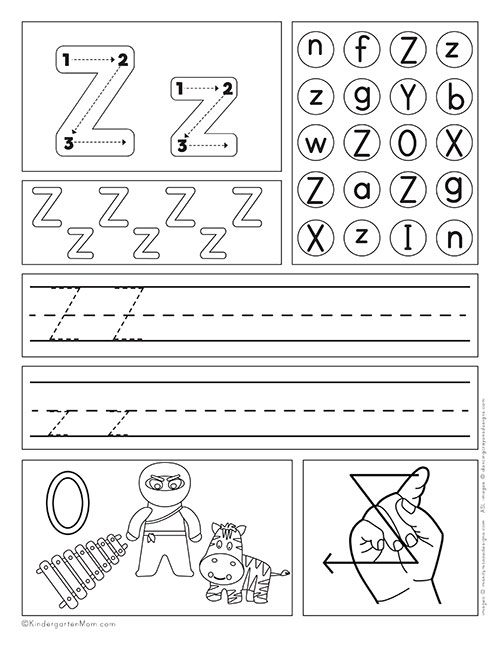 printable kindergarten worksheets alphabet