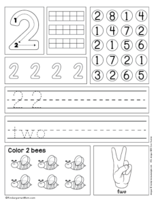 numberworksheet2@547x - Kindergarten Mom