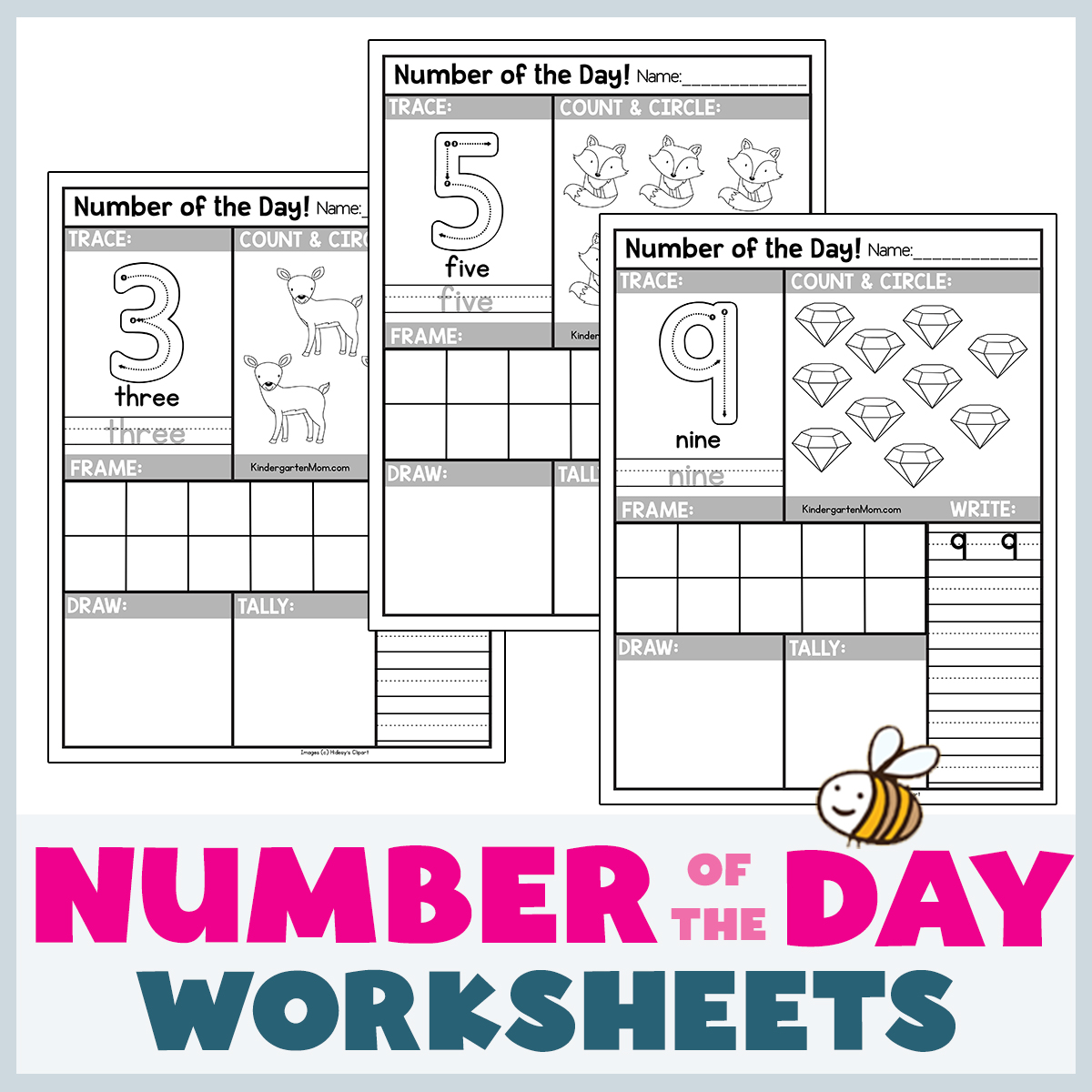 Number of the Day Worksheets