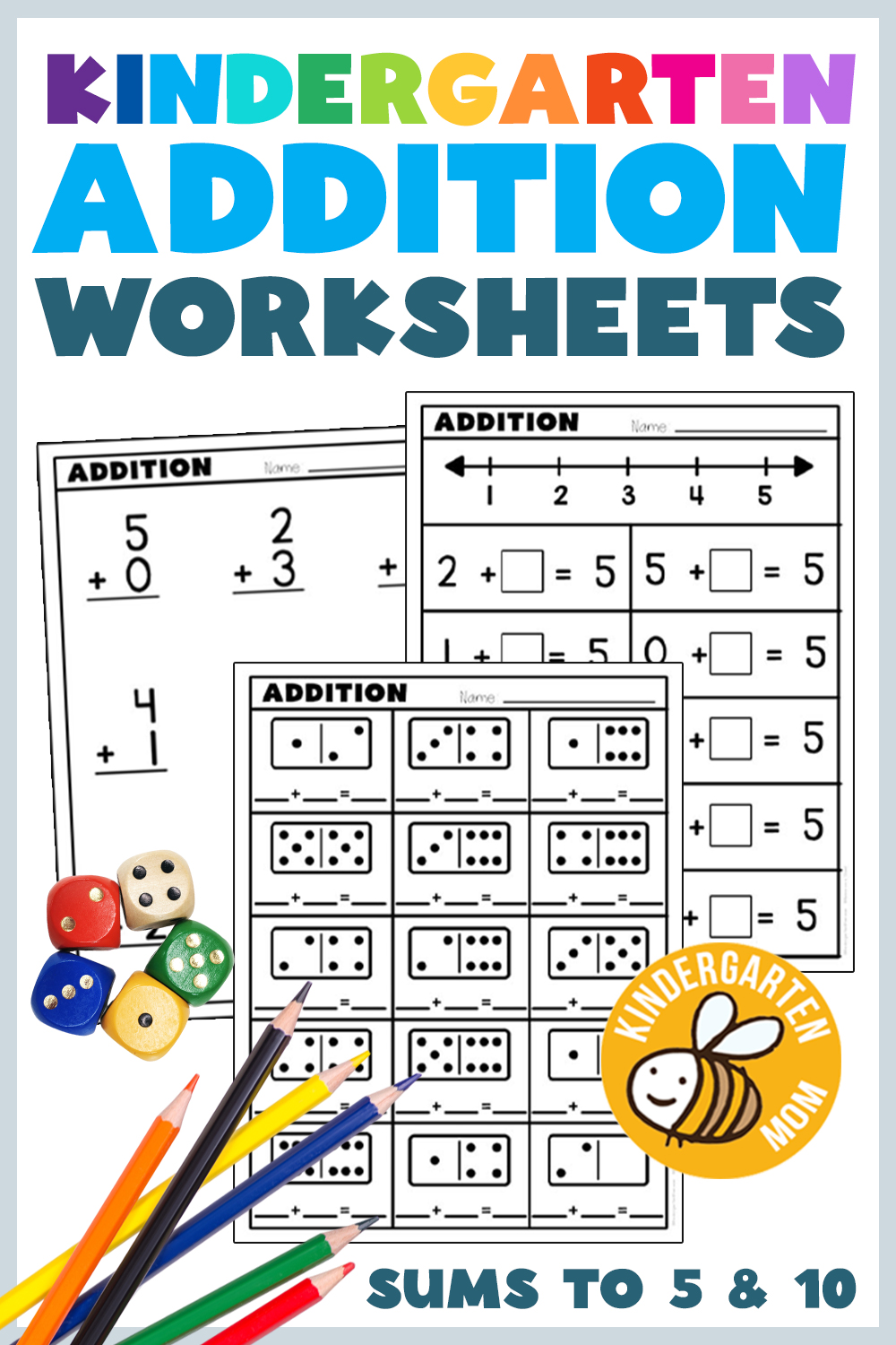 Kindergarten Math Worksheets - Kindergarten Mom