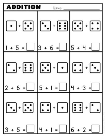 Addition Worksheets for Kindergarten - Kindergarten Mom