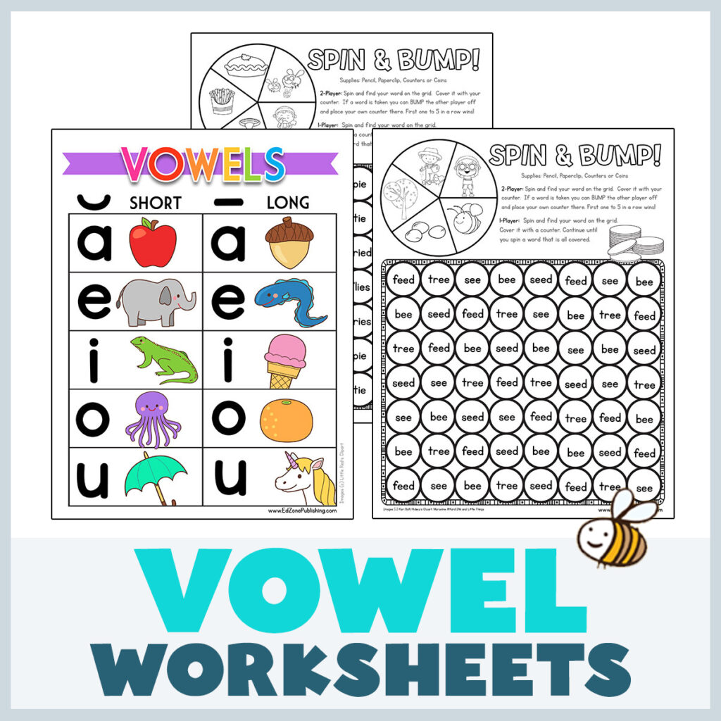 Vowel Worksheets