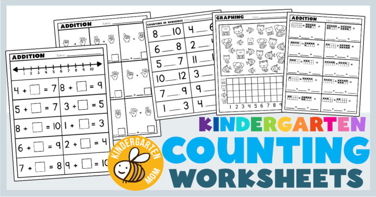 Kindergarten Counting Worksheets Kindergarten Mom