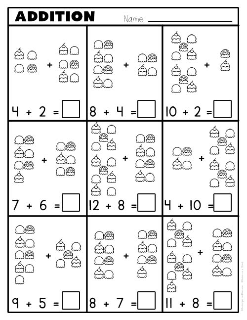 KindergartenCountingWorksheetsIceCreamScoops10-20 - Kindergarten Mom