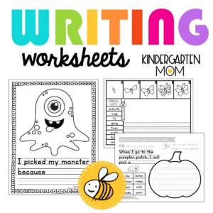 Kindergarten Writing Worksheets